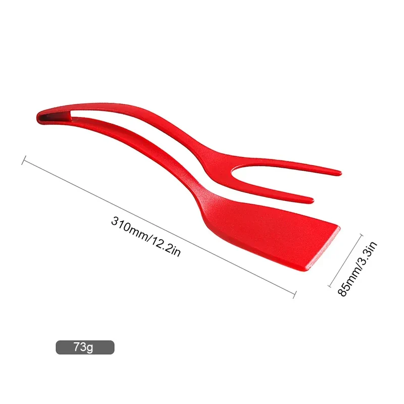 Spatule Silicone 2 en 1 Antidérappante pour œufs et crêpes