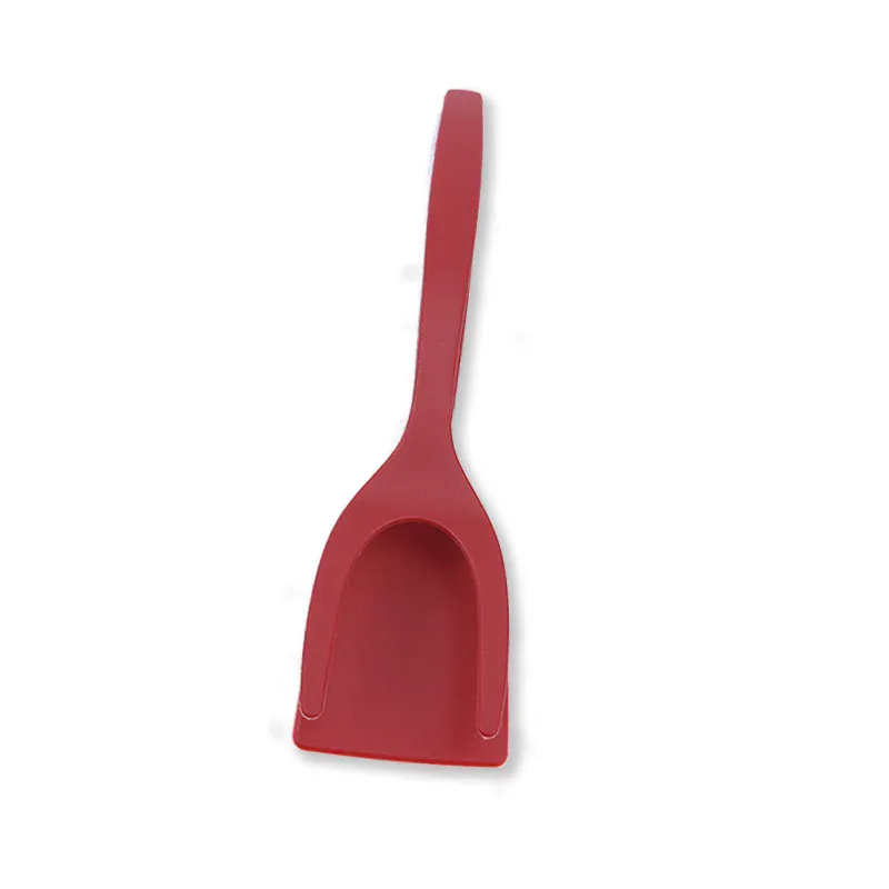 Spatule Silicone 2 en 1 Antidérappante pour œufs et crêpes