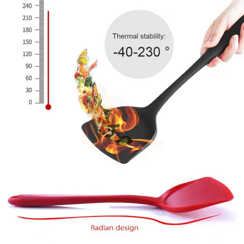 2 Spatules Silicone Résistantes à la Chaleur pour Cuisson