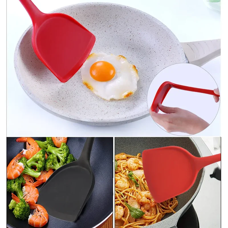 2 Spatules Silicone Résistantes à la Chaleur pour Cuisson