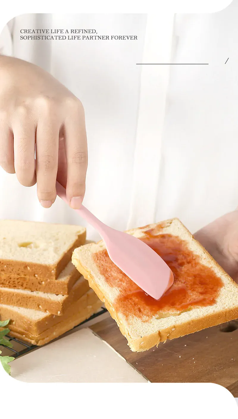 Spatule Silicone Résistante à la Chaleur pour Pâtisserie 5 pièces
