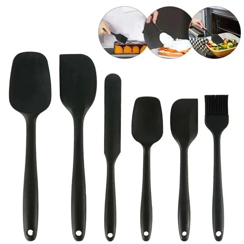 Set Spatules Silicone 6 Pieces | Résistantes à la Chaleur et Antiadhésives