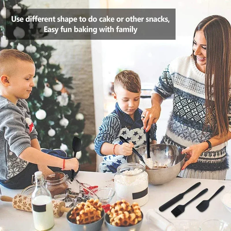 Set Spatules Silicone 6 Pieces | Résistantes à la Chaleur et Antiadhésives