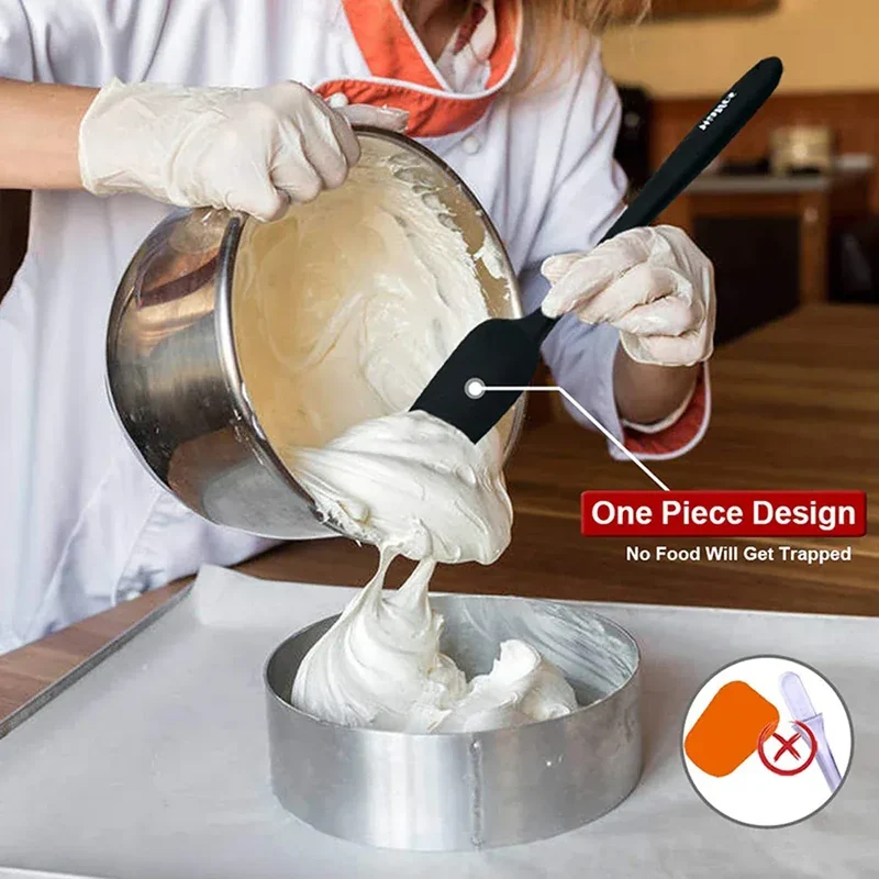 Set Spatules Silicone 6 Pieces | Résistantes à la Chaleur et Antiadhésives
