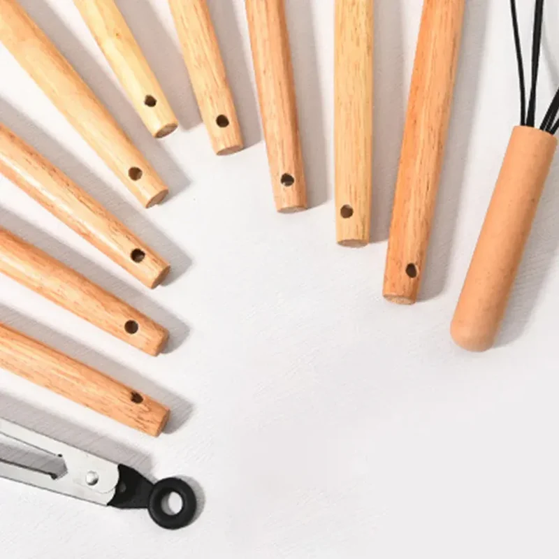 Set Ustensiles Silicone 12 Pièces | Résistant à la Chaleur avec Support