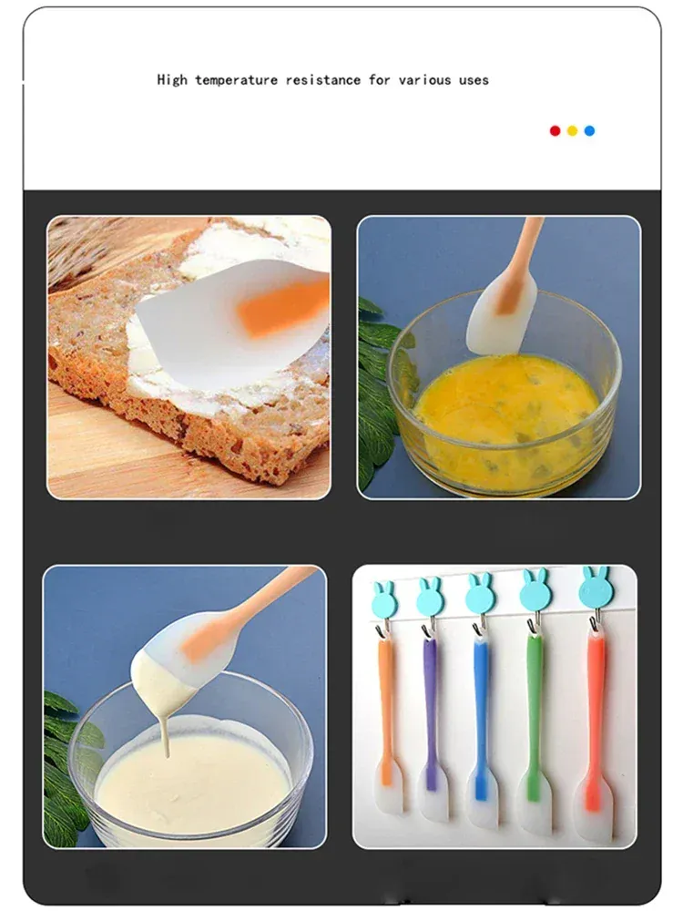 Spatule Silicone Résistante à la Chaleur | Utensile de Pâtisserie