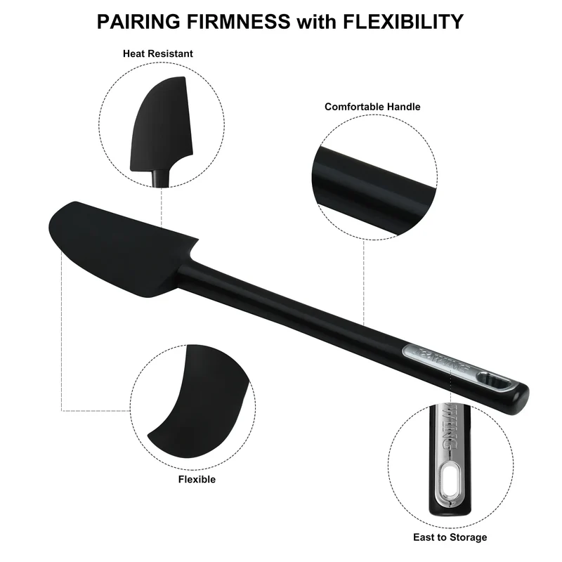 Set Spatules Silicone 5 pièces | Résistantes aux hautes températures