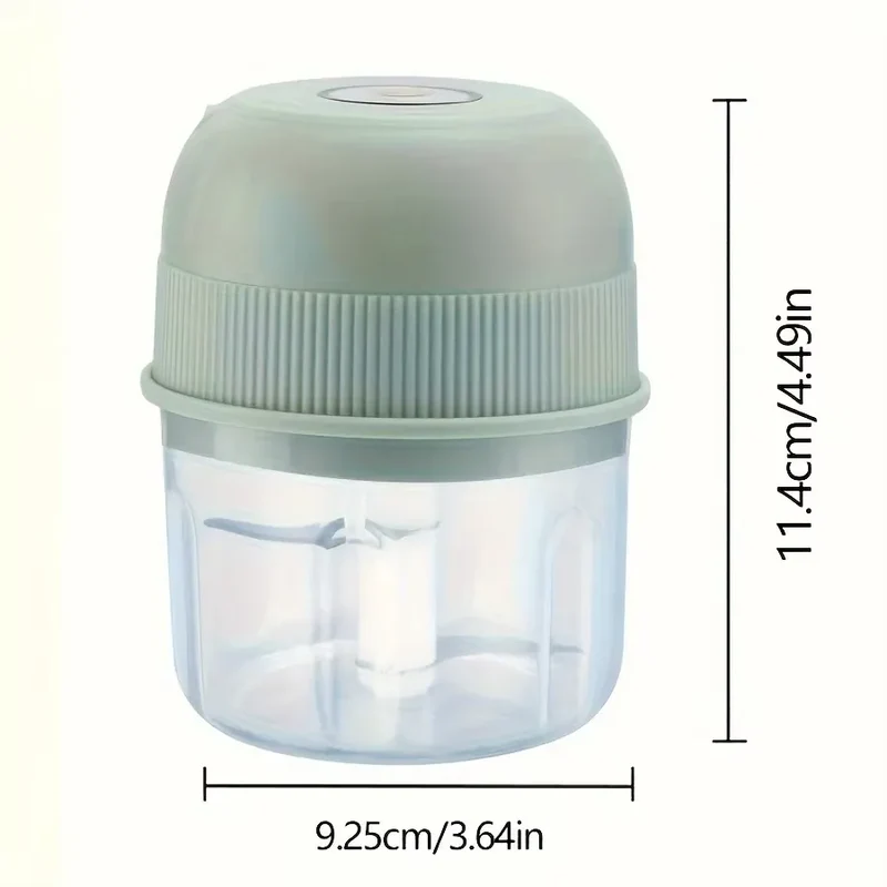 Mini Hachoir Électrique Sans Fil 260 ml — Ail, Légumes, Viande