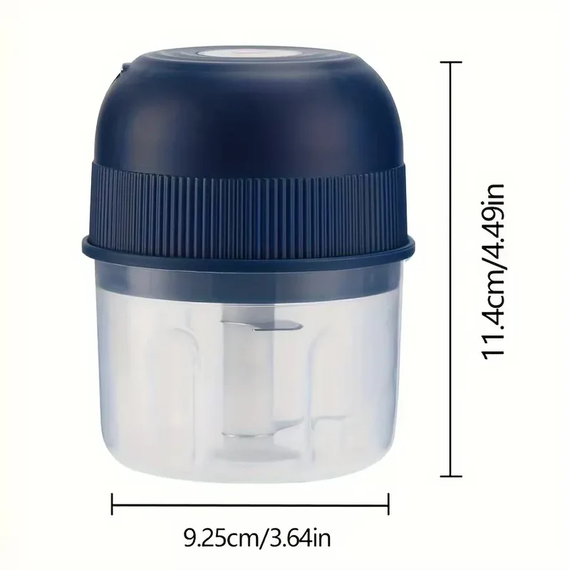 Mini Hachoir Électrique Sans Fil 260 ml — Ail, Légumes, Viande