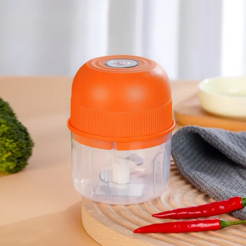 Mini Hachoir Électrique Sans Fil 260 ml — Ail, Légumes, Viande
