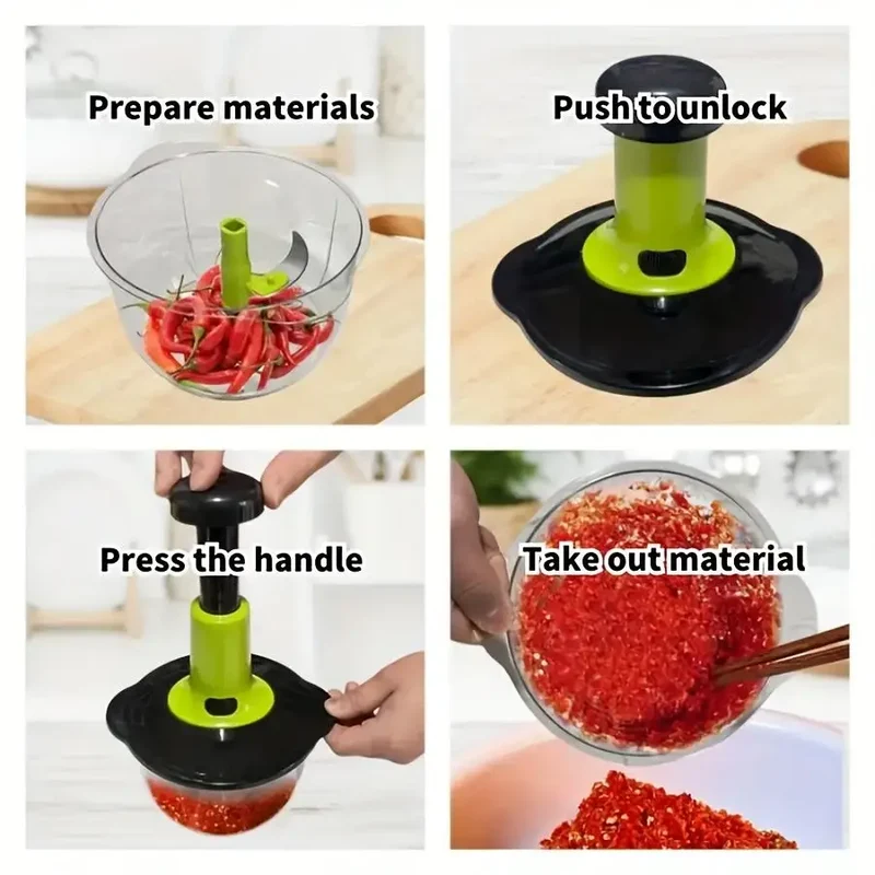 Hachoir Manuel Multifonctionnel pour Légumes et Viande | Ergonomique