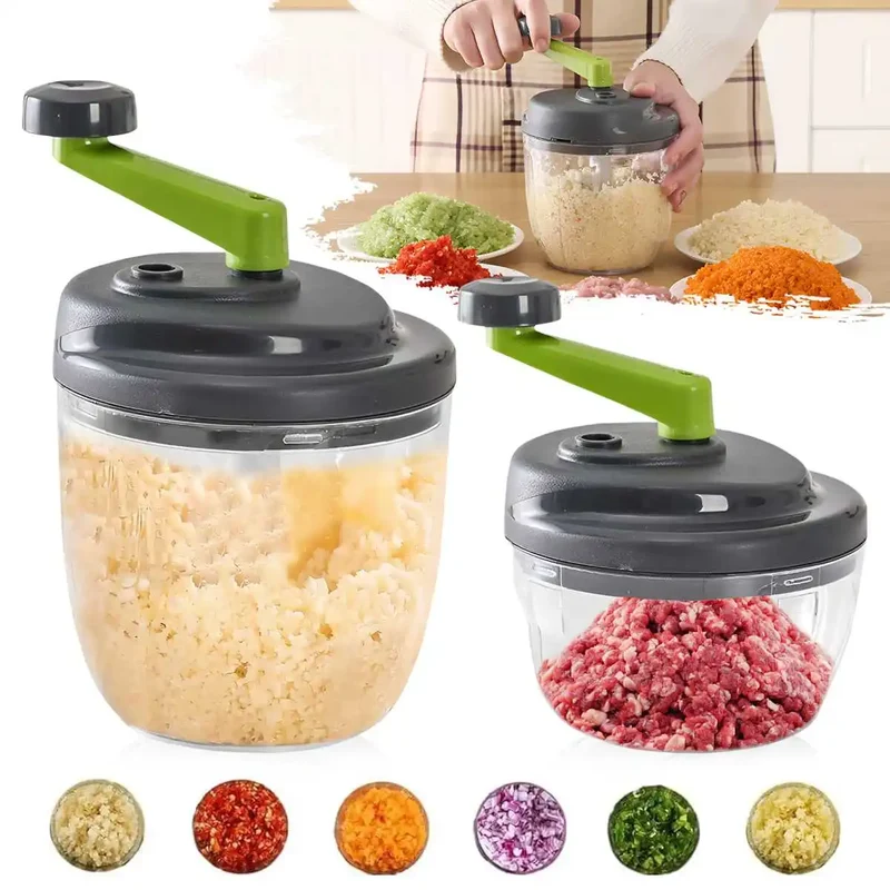 Hachoir Manuel 520ml pour Viande et Légumes avec Poignée Ergonomique