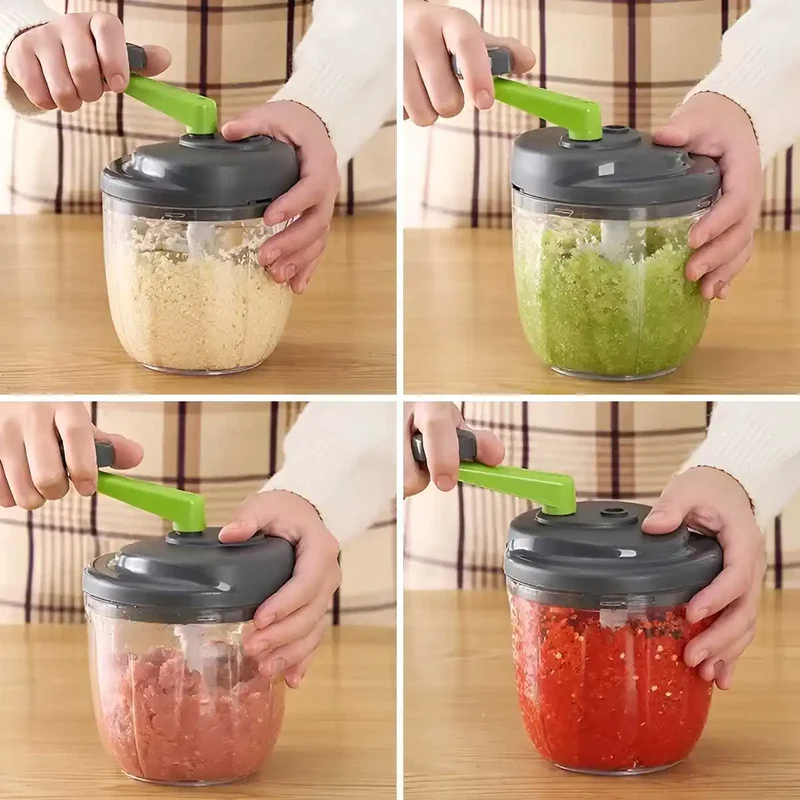 Hachoir Manuel 520ml pour Viande et Légumes avec Poignée Ergonomique