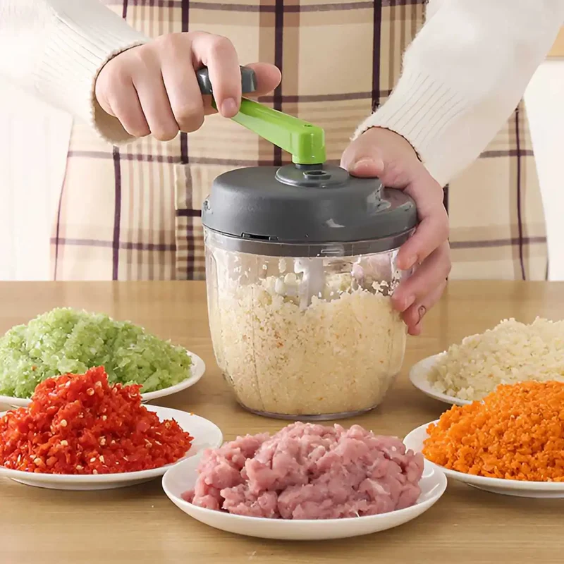 Hachoir Manuel 520ml pour Viande et Légumes avec Poignée Ergonomique
