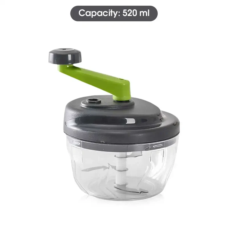 Hachoir Manuel 520ml pour Viande et Légumes avec Poignée Ergonomique