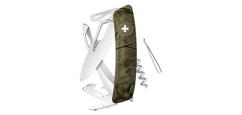 Couteau Suisse Chasseur Olive Swiza