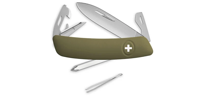 Couteau Suisse D04 Allmatt Olive Swiza