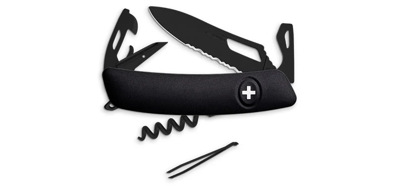 Couteau Suisse SH03 Allblack Noir Swiza