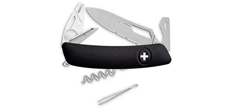 Couteau Suisse SH03 Tire-Tique Allmatt Noir Swiza
