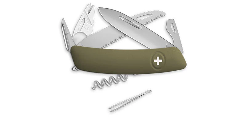 Couteau Suisse Olive Swiza TT05 Tire-Tique Allmatt