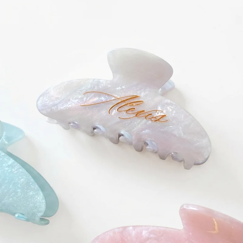 Engraved Name Claw Clip