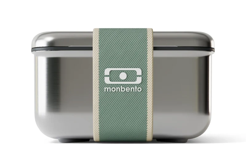 Lunch box en inox Monbento Sense L vert 1L pour micro-ondes