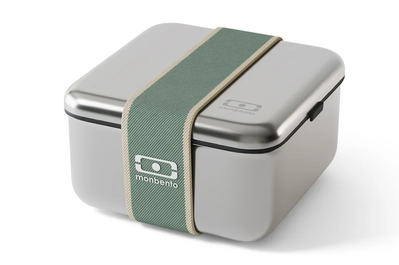 Lunch box en inox Monbento Sense L vert 1L pour micro-ondes