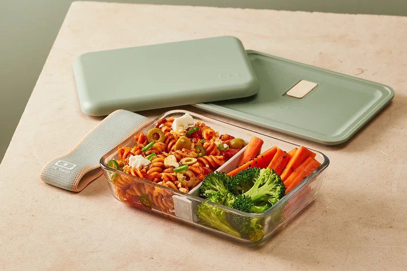 Lunch box en verre Monbento x Pyrex® Pure 600ml vert