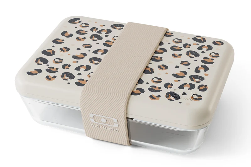 Lunch box en verre Monbento x Pyrex® Pure 600ml léopard