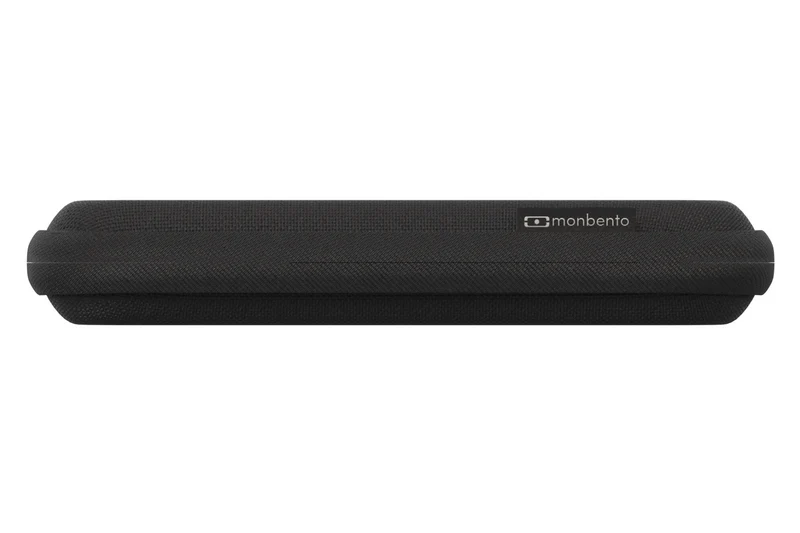 Set couverts nomades Monbento Slim Nest noir avec étui de rangement
