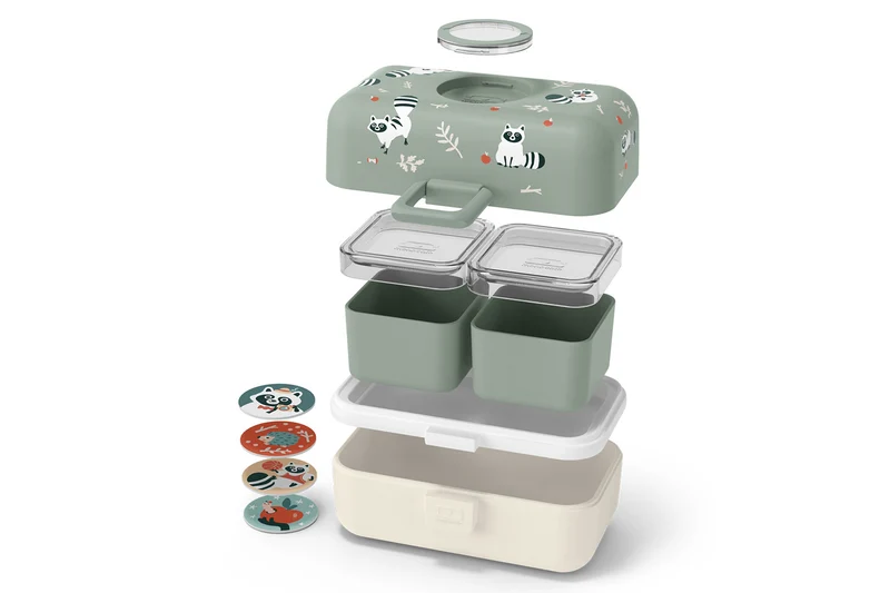 Lunch box pour enfant Monbento Tresor raton vert