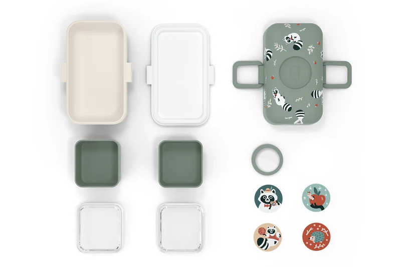 Lunch box pour enfant Monbento Tresor raton vert