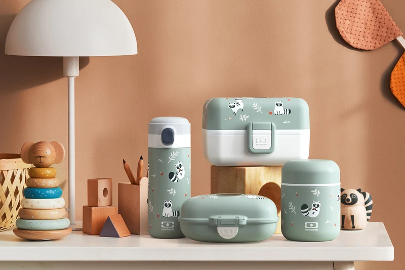 Lunch box pour enfant Monbento Tresor raton vert