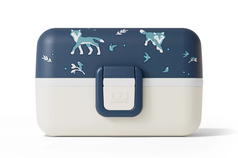 Lunch box pour enfant Monbento Tresor loup bleu