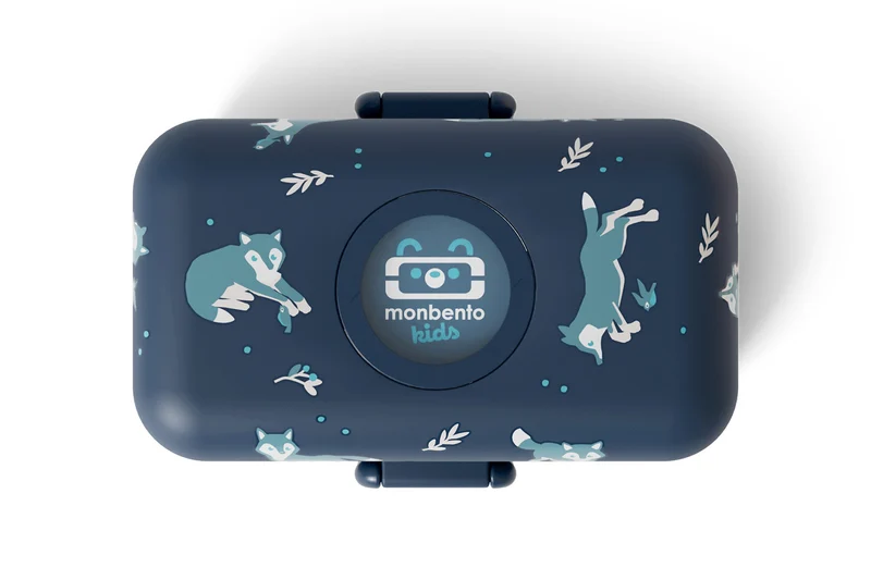 Lunch box pour enfant Monbento Tresor loup bleu