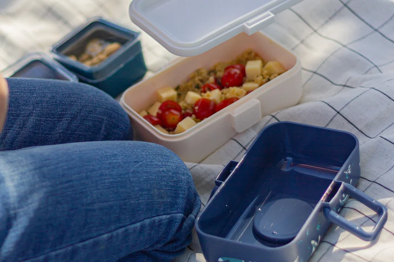 Lunch box pour enfant Monbento Tresor loup bleu