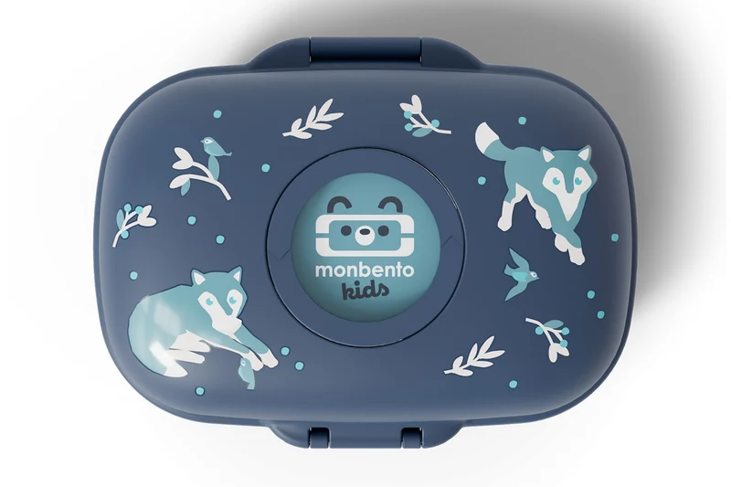 Boîte à gouter Monbento Gram loup bleu