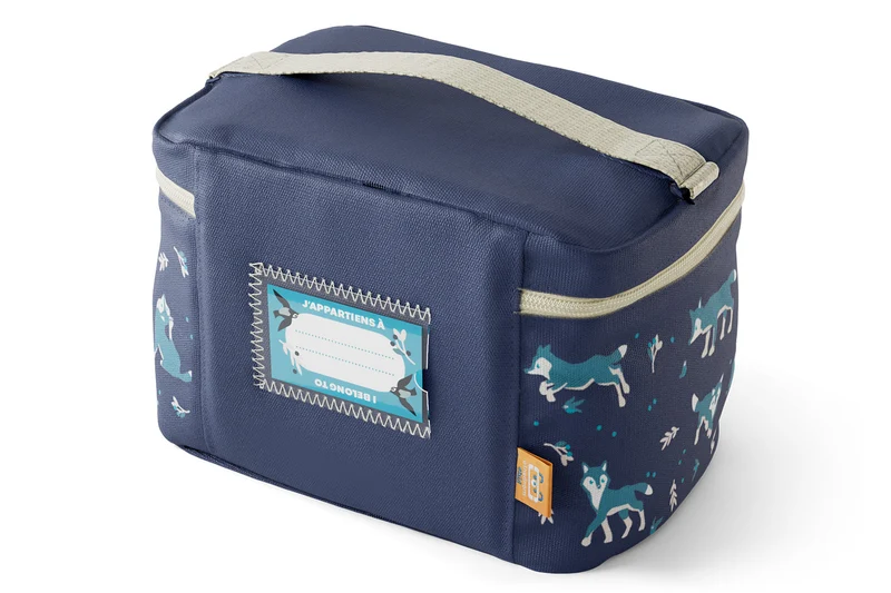 Sac repas isotherme enfant Monbento Frosty loup bleu 5L