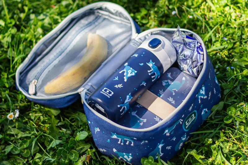 Sac repas isotherme enfant Monbento Frosty loup bleu 5L