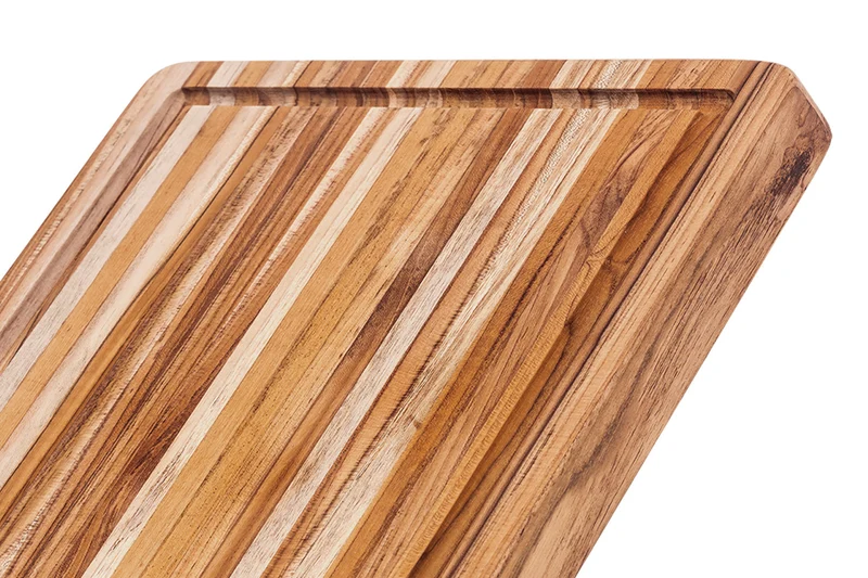 Planche à découper TeakHaus Tradition en teck avec rigole 51x38x3,8cm