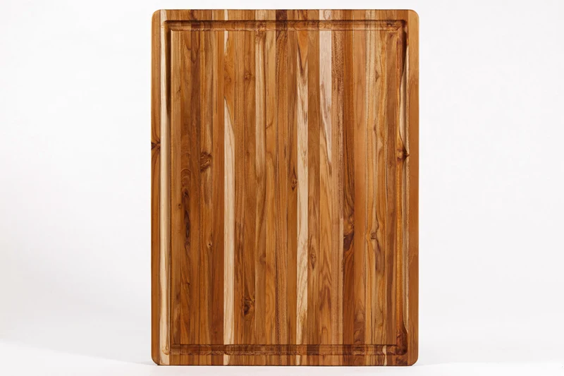Planche à découper TeakHaus Tradition en teck avec rigole 51x38x3,8cm