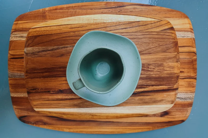 Planche à découper TeakHaus Elegant en teck 36x24x1,5cm