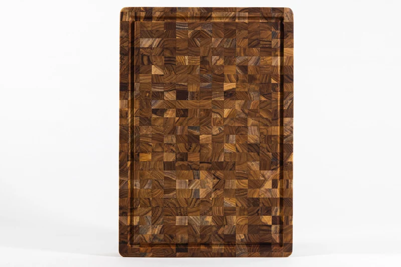 Billot de cuisine TeakHaus en teck avec rigole 52x36x6,4cm