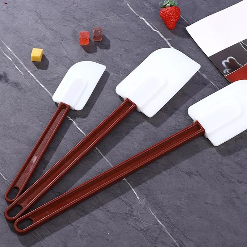 Set Spatules Silicone 3 pièces | Ustensiles de Pâtisserie Résistants