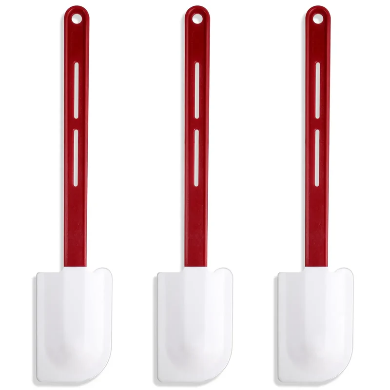 Set Spatules Silicone 3 pièces Résistantes à la Chaleur pour Baking