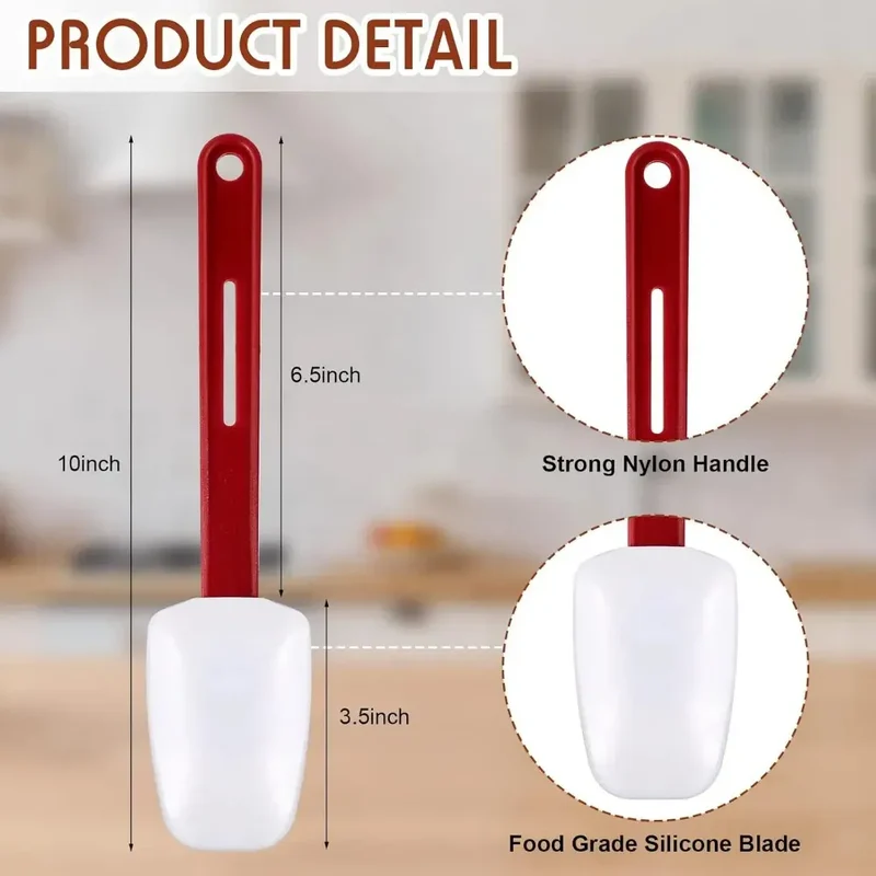 Set Spatules Silicone Résistantes à la Chaleur - 3 Pièces