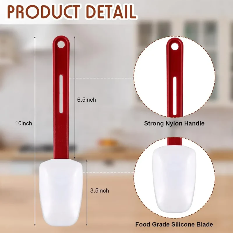 Set Spatules Silicone Résistantes à la Chaleur - 3 Pièces