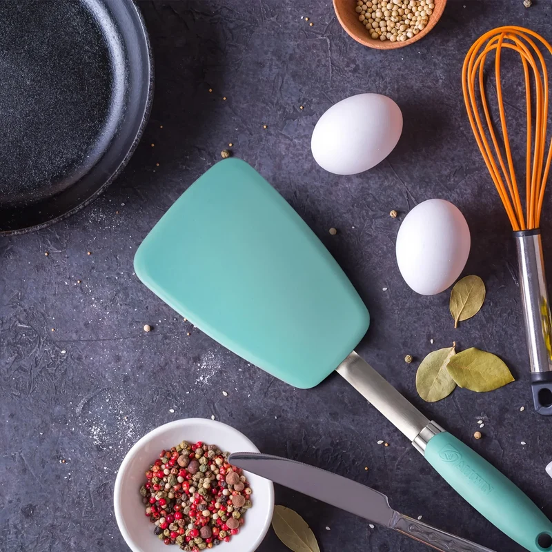 Spatule Silicone Flexible Résistante à la Chaleur 33cm 1 pièce