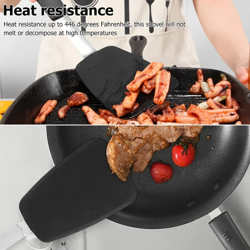 Spatule Silicone Flexible Résistante à la Chaleur 33cm 1 pièce