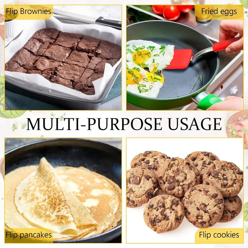 Spatule Silicone Mini Flexible 4 pièces pour Pâtisserie et Cuisine